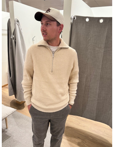 ONSFRAME RLX LS 1/2 ZIP HIGH NECK KNIT