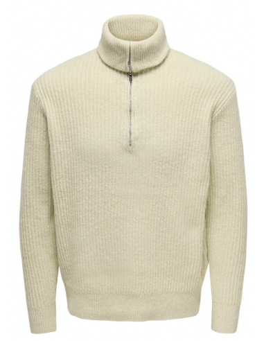 ONSFRAME RLX LS 1/2 ZIP HIGH NECK KNIT