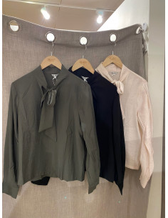 OBJJACIRA L/S RE BOW SHIRT