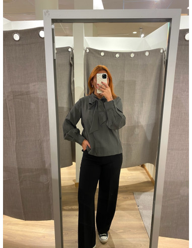 OBJJACIRA L/S RE BOW SHIRT