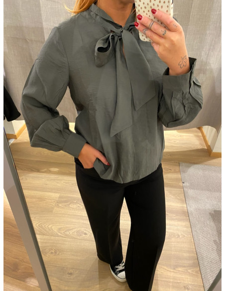 OBJJACIRA L/S RE BOW SHIRT