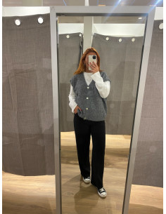 ONLAZU SL BUTTON V-NECK WAISTCOAT 2