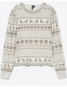 VMCHRIS LS O-NECK TOP JRS XMAS 2