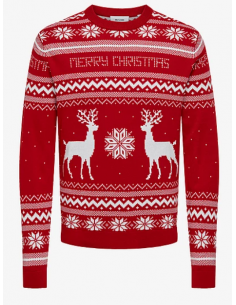ONSXMAS REG 5 JAQ CREW KNIT 2