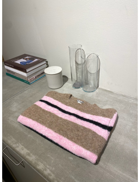 OBJGALIA L/S RE KNIT PULLOVER