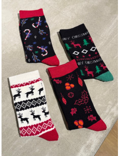 ONSXMAS SOCKS 4-PACK CHRISTMAS