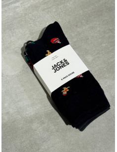 JACXMAS REINDEER SOCKS 3 PACK