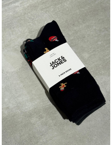 JACXMAS REINDEER SOCKS 3 PACK