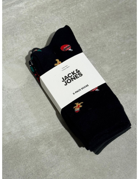 JACXMAS REINDEER SOCKS 3 PACK