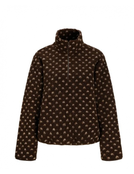 JXVERA HALF ZIP TEDDY JACKET