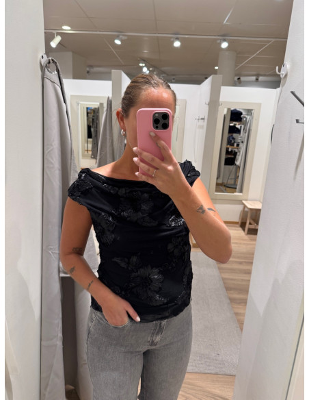 JDYCASABLANCA S/L OFF SHOULDER TOP