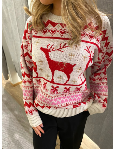 ONLXMAS RAIN GLITTER O-NECK