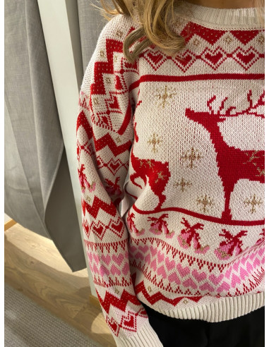 ONLXMAS RAIN GLITTER O-NECK