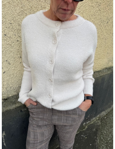 Cecil Ribbed featheryarn cardigan