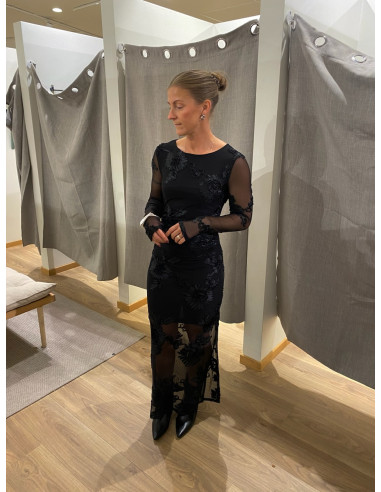 PCOFFIA LS ONECK ANKLE DRESS