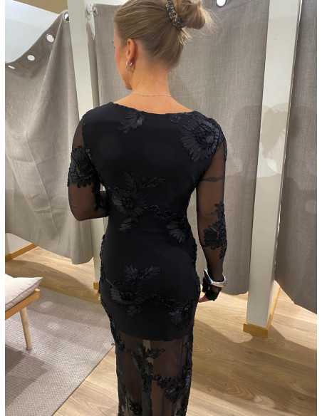 PCOFFIA LS ONECK ANKLE DRESS