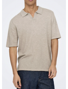 ONSGEORGE REG 12 LINEN SS POLO