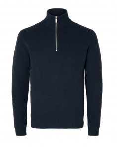 SLHDANE LS KNIT STRUCTURED HALF ZIP NOOS 2