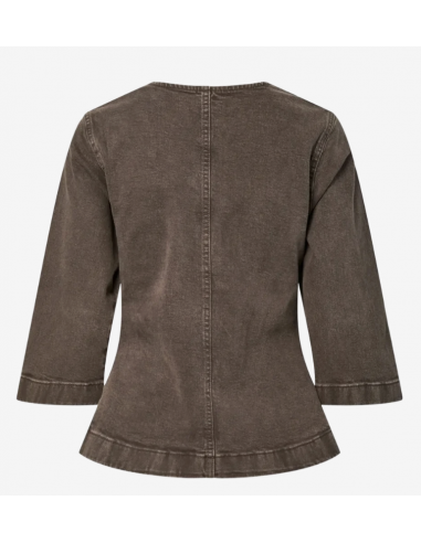 PCSELMA 3/4 DENIM TOP