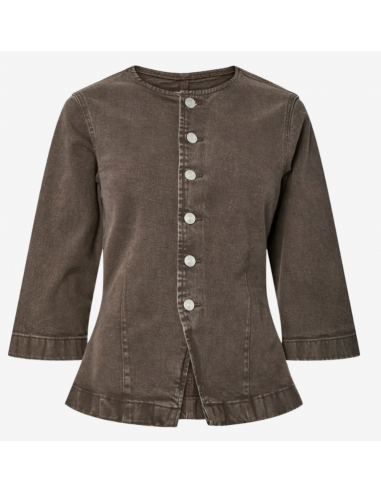 PCSELMA 3/4 DENIM TOP