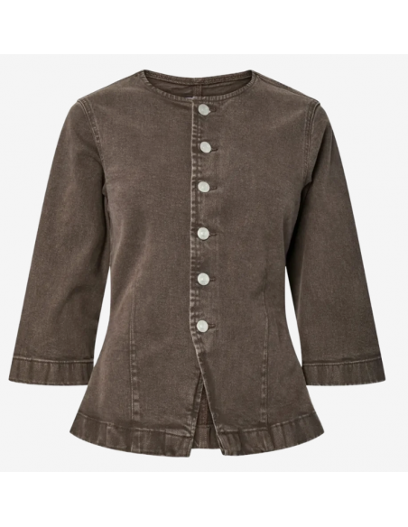 PCSELMA 3/4 DENIM TOP