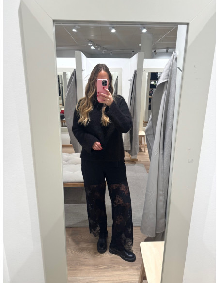 PCRINNE HW STRAIGHT LACE PANTS