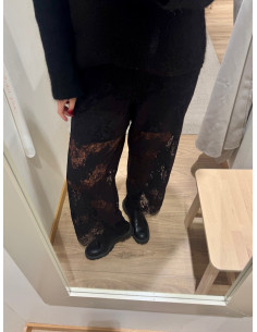 PCRINNE HW STRAIGHT LACE PANTS