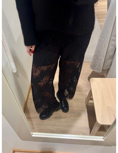 PCRINNE HW STRAIGHT LACE PANTS