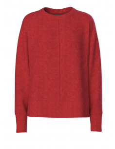 PCMALOU LS O-NECK CUTLINE KNIT 2