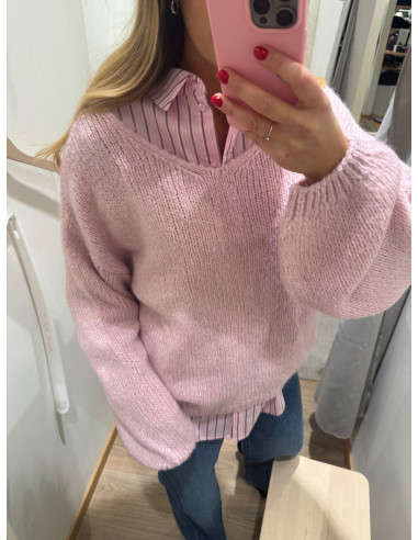 JDYDINEA L/S REVERSIBLE PULLOV. KNT