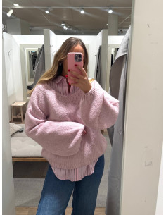 JDYDINEA L/S REVERSIBLE PULLOV. KNT