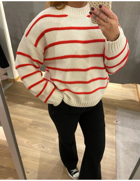 OBJODA L/S LO KNIT PULLOVER