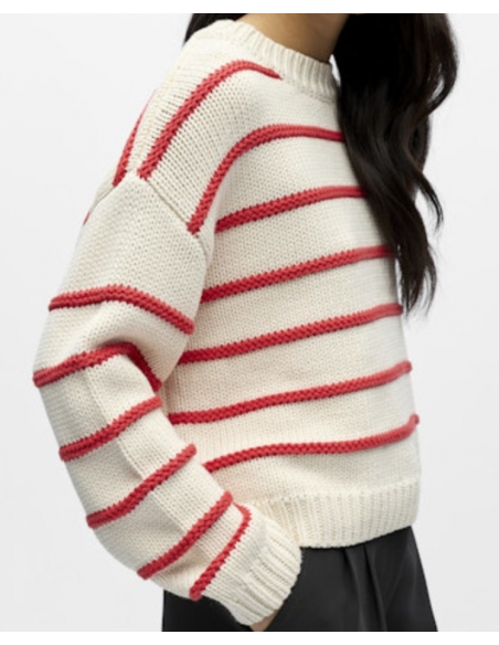 OBJODA L/S LO KNIT PULLOVER