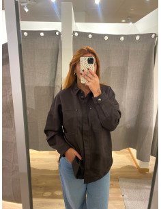 ONLJANINE-STINA FAUX SUEDE SCHACKET 2