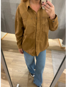 ONLJANINE-STINA FAUX SUEDE SCHACKET