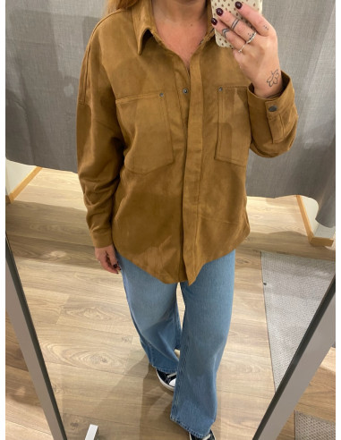 ONLJANINE-STINA FAUX SUEDE SCHACKET