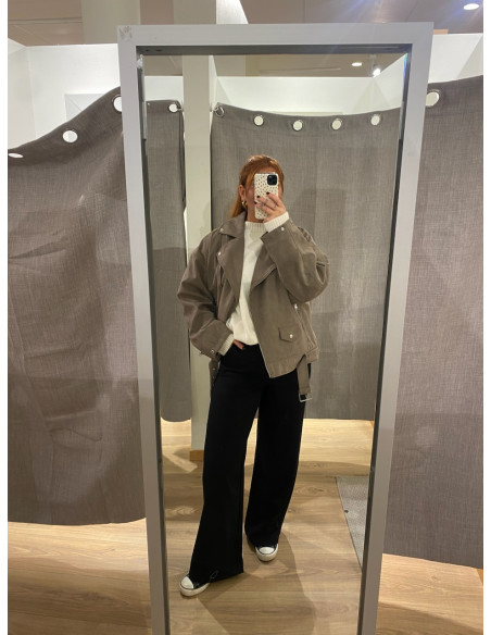 JXFRIDA ROCKY BRUSHED BIKER JKT