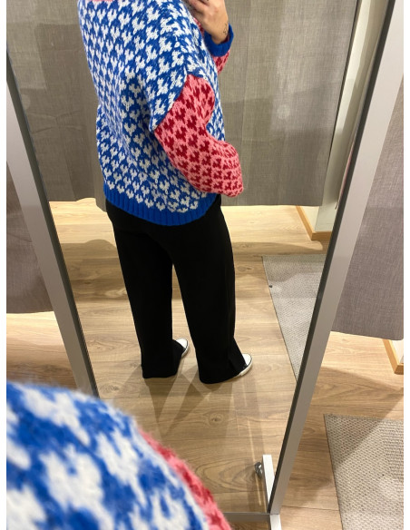 ONLCARO LS PATTERN O-NECK CC KNT