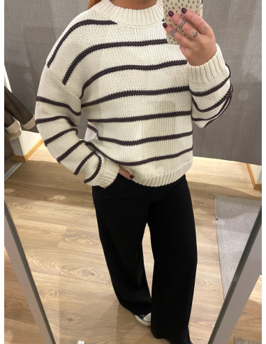 OBJODA L/S LO KNIT PULLOVER