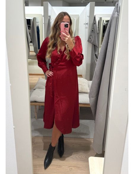 OBJCHILLI L/S WRAP DRESS