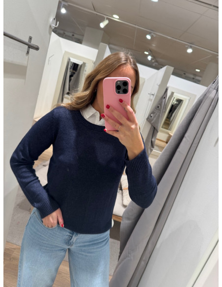 VIRIL O-NECK KNIT TOP