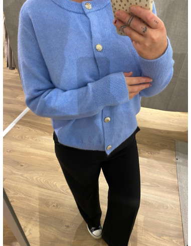 VMFIONA LS SHORT BUTTON CARDIGAN