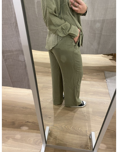 VMMELANEY HW LOOSE PANT WVN GA NOOS