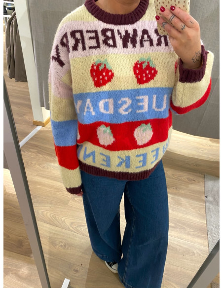 PCBIKKA LS O-NECK KNIT