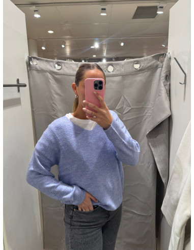 VMCREWLEFILE BLOUSE V-NECK