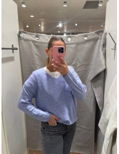 VMCREWLEFILE BLOUSE V-NECK 2