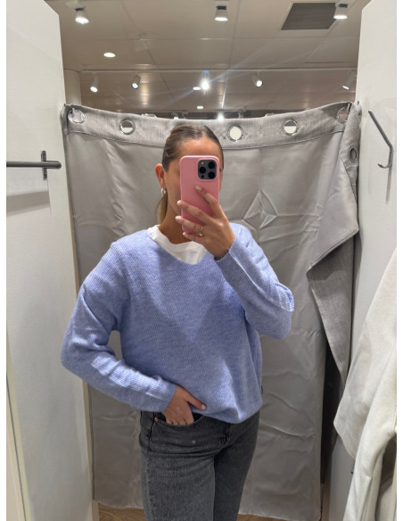 VMCREWLEFILE BLOUSE V-NECK