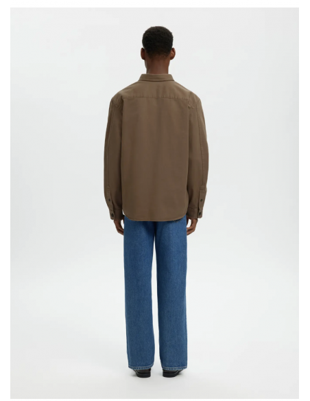 SLMTRAVIS TWILL OVERSHIRT LS NOOS
