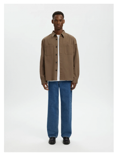 SLMTRAVIS TWILL OVERSHIRT LS NOOS