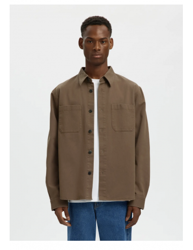 SLMTRAVIS TWILL OVERSHIRT LS NOOS